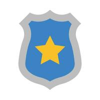 police badge vecteur plat icône pour personnel et commercial utiliser.