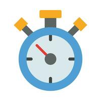 chronomètre vecteur plat icône pour personnel et commercial utiliser.