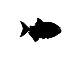 piranha poisson silhouette, pouvez utilisation pour logo gramme, site Internet, art illustration, pictogramme, icône ou graphique conception élément. vecteur illustration