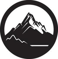 Montagne logo vecteur silhouette 2