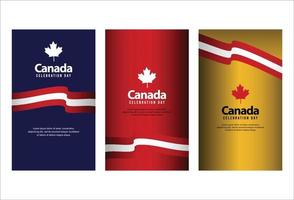 bonne fête de l'indépendance du canada. modèle, arrière-plan. illustration vectorielle vecteur