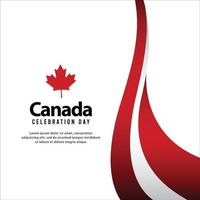 bonne fête de l'indépendance du canada. modèle, arrière-plan. illustration vectorielle vecteur