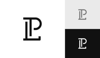 lettre lp initiale monogramme logo conception vecteur