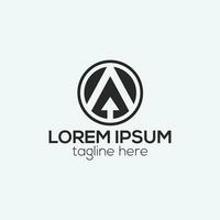 moderne une lettre logo conception concept isolé vecteur modèle illustration pour affaires et entreprise
