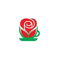 moderne, élégant Rose fleur vecteur logo