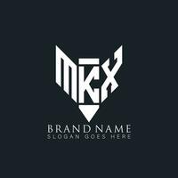 mkx abstrait lettre logo. mkx Créatif monogramme initiales lettre logo concept. mkx unique moderne plat abstrait vecteur lettre logo conception.