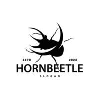 scarabée logo conception Facile silhouette insecte animal illustration modèle vecteur