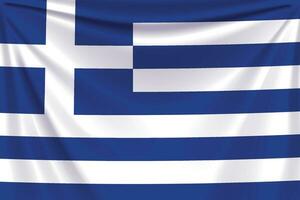 retour drapeau Grèce vecteur