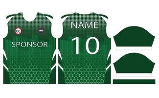 football Jersey conception pour sublimation ou Football criquet Jersey conception vecteur