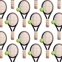 tennis raquette et Balle modèle vecteur