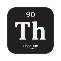 thorium chimie icône vecteur