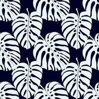 monstera jungle feuilles, floral sans couture modèle pour en tissu textile ou fonds d'écran. vecteur tropical jungle feuilles moderne Contexte