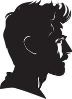 homme profil vecteur silhouette illustration 6