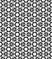 motif abstrait sans couture noir et blanc. arrière-plan et toile de fond. conception ornementale en niveaux de gris. vecteur