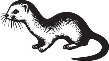 furet vecteur silhouette