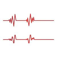 pouls de battement de coeur médical de santé vecteur