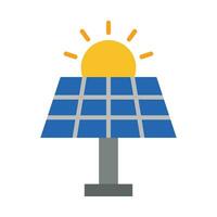 solaire énergie vecteur plat icône pour personnel et commercial utiliser.