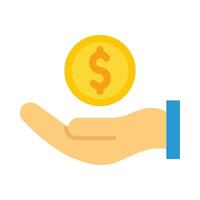 donner argent vecteur plat icône pour personnel et commercial utiliser.