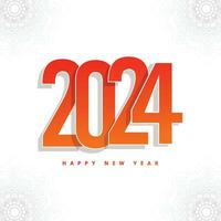 2024 Nouveau année fête vacances carte Contexte vecteur