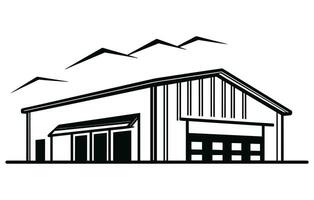 entrepôt logo conception vecteur illustration
