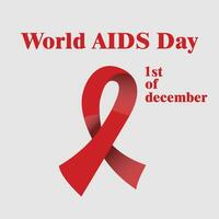 monde sida journée bannière Contexte illustration. vecteur