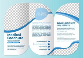 modèle de conception de brochure médicale vecteur modifiable