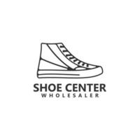 illustration de l'icône de vecteur de conception de modèle de logo de chaussure.