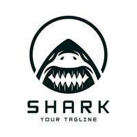 unique et Créatif requin logo vecteur conception. sauvage poisson vecteur illustration
