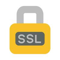 ssl vecteur plat icône pour personnel et commercial utiliser.