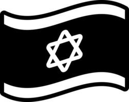 solide icône pour Israël vecteur