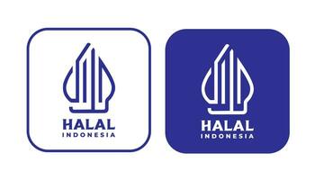 halal logo pour des produits et emballage vecteur
