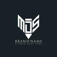 mds abstrait lettre logo. mds Créatif monogramme initiales lettre logo concept. mds unique moderne plat abstrait vecteur lettre logo conception.