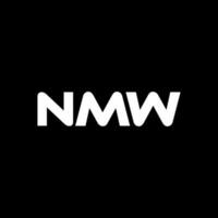 nmw lettre logo conception, inspiration pour une unique identité. moderne élégance et Créatif conception. filigrane votre Succès avec le frappant cette logo. vecteur