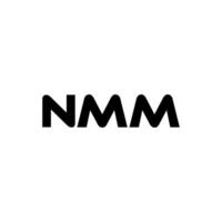 nmm lettre logo conception, inspiration pour une unique identité. moderne élégance et Créatif conception. filigrane votre Succès avec le frappant cette logo. vecteur