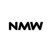 nmw lettre logo conception, inspiration pour une unique identité. moderne élégance et Créatif conception. filigrane votre Succès avec le frappant cette logo. vecteur