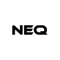 neq lettre logo conception, inspiration pour une unique identité. moderne élégance et Créatif conception. filigrane votre Succès avec le frappant cette logo. vecteur