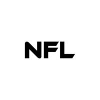 nfl lettre logo conception, inspiration pour une unique identité. moderne élégance et Créatif conception. filigrane votre Succès avec le frappant cette logo. vecteur