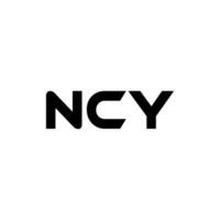 ncy lettre logo conception, inspiration pour une unique identité. moderne élégance et Créatif conception. filigrane votre Succès avec le frappant cette logo. vecteur