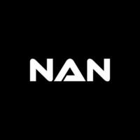 nan lettre logo conception, inspiration pour une unique identité. moderne élégance et Créatif conception. filigrane votre Succès avec le frappant cette logo. vecteur