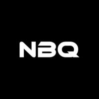 nbq lettre logo conception, inspiration pour une unique identité. moderne élégance et Créatif conception. filigrane votre Succès avec le frappant cette logo. vecteur