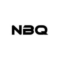 nbq lettre logo conception, inspiration pour une unique identité. moderne élégance et Créatif conception. filigrane votre Succès avec le frappant cette logo. vecteur