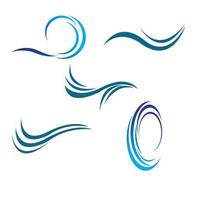 logo de l'eau de vague vecteur