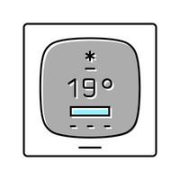 intelligent thermostat Couleur icône vecteur illustration