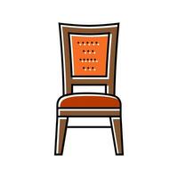 chaise cuir Couleur icône vecteur illustration
