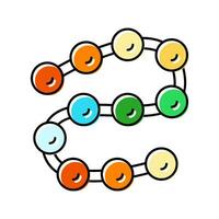 protéine synthèse biochimie Couleur icône vecteur illustration