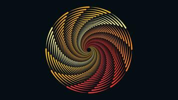 s'abstenir spirale vortex style rond Contexte dans foncé couleur. vecteur