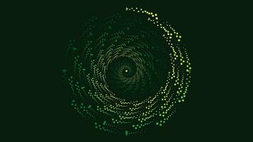 s'abstenir spirale vortex style filage Contexte dans foncé vert couleur. vecteur