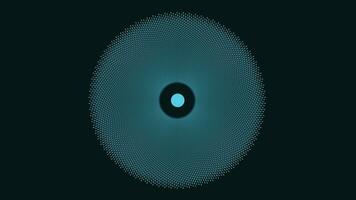 s'abstenir à pois spirale noir trou style Contexte dans foncé bleu couleur. vecteur
