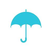 parapluie icône. de bleu icône ensemble vecteur
