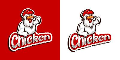 vecteur de logo de poulet
